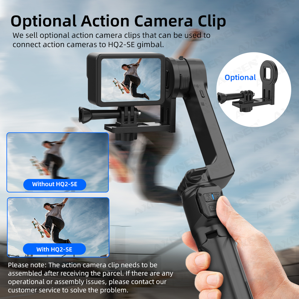AXNEN HQ2-SE Mobile Phone Stab - Drone Gimbal For Gopro のレビューと価格