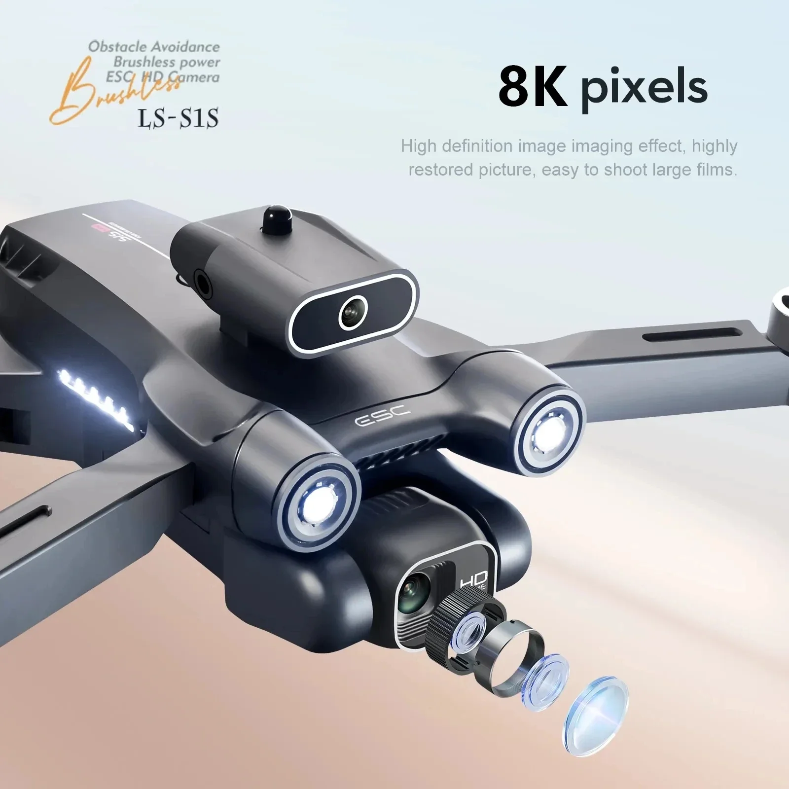 New S1S 5G GPS Drone Camera 8K - Drone Gimbal Brushless のレビューと価格