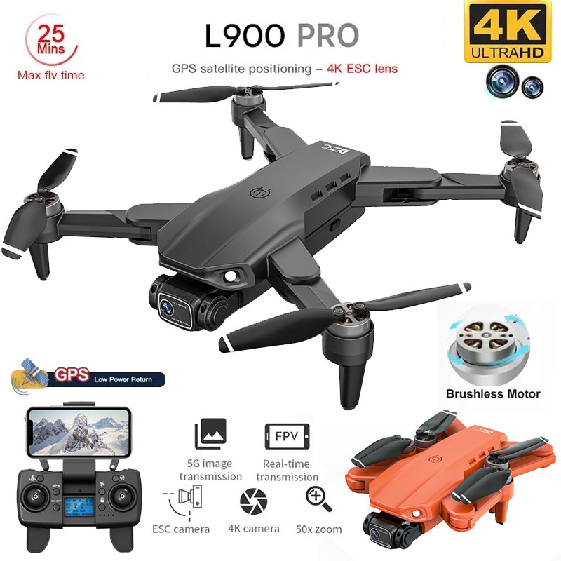 L900 Pro GPS Drone 4K Professi - Drone Gimbal Brushless のレビューと価格
