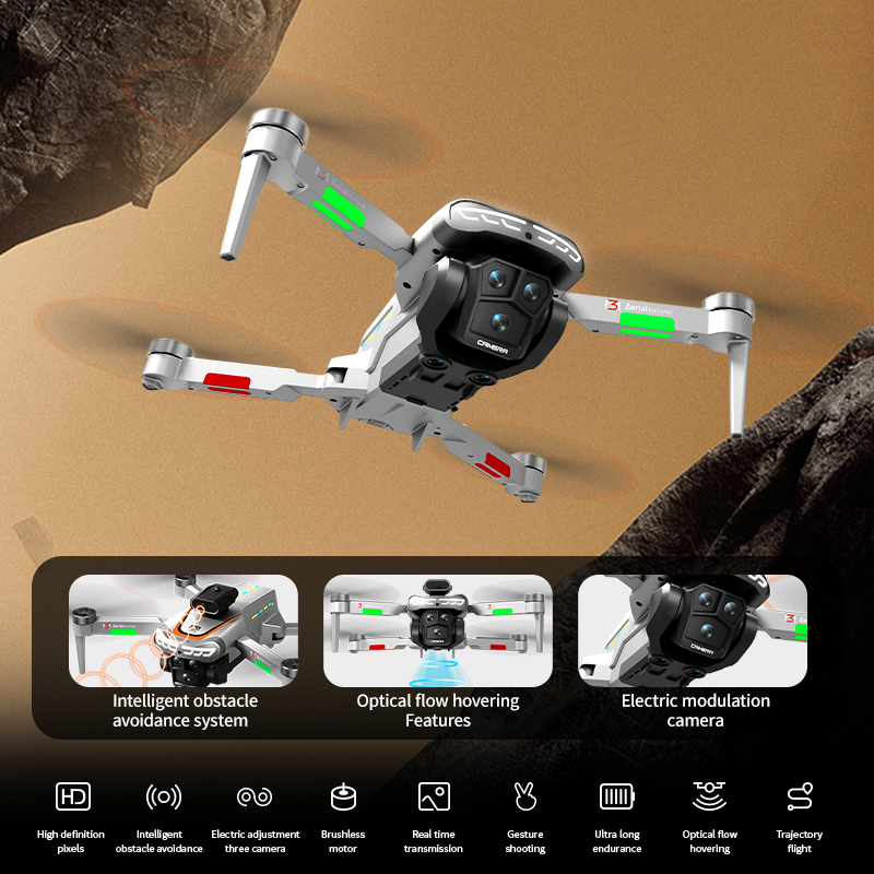 M3 Professional Drone 4K HD Ae - Drone Gimbal 2 Axis のレビューと価格