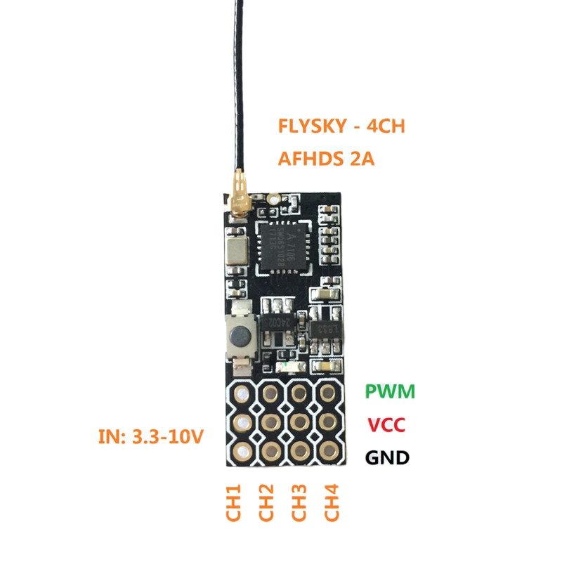 Flysky FS2A Mini Receiver 4CH  - Drone Gimbal Controller のレビューと価格