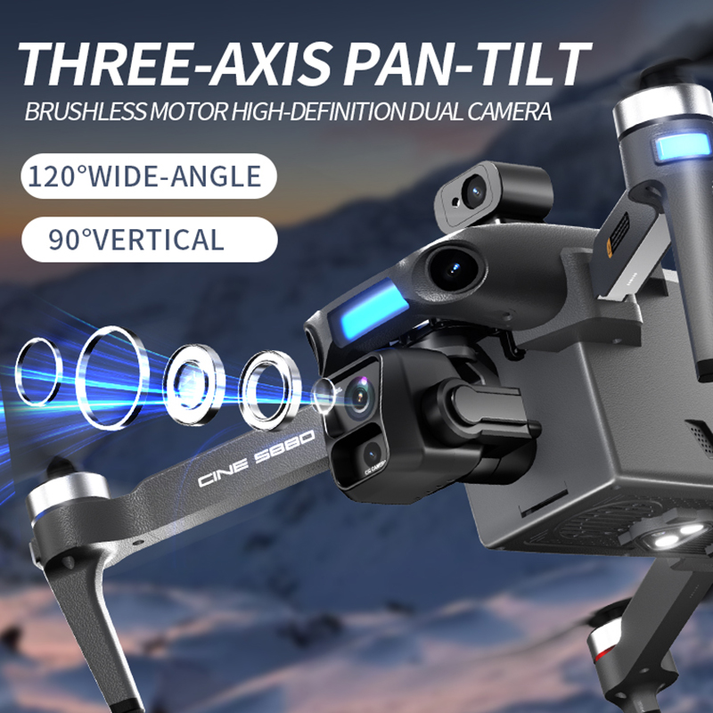 2026 New 8K Dual Camera Drone  - Drone Gimbal Brushless のレビューと価格