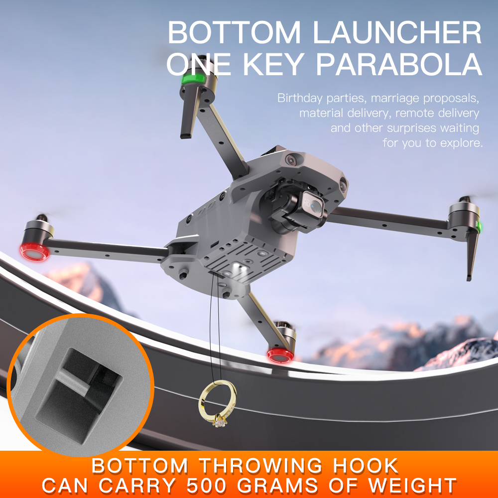 K11 Tubro Dual Camera GPS Dron - Drone Gimbal Mount のレビューと価格